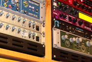 Only the finest analogue and digital gear.